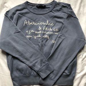 light blue sweatshirt from a&f
